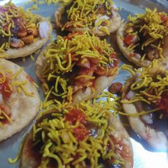 A picture of Chutney puri |Papdi puri chaat.