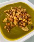 Crema de brócoli, zanahoria y espinaca