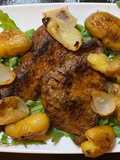 Peppered Steak with Batatas à Murro