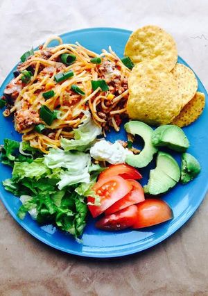 A picture of Taco Spaghetti.