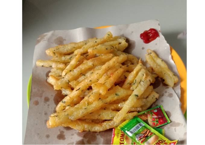 Cara Gampang Membuat Kentang goreng crispy Anti Gagal