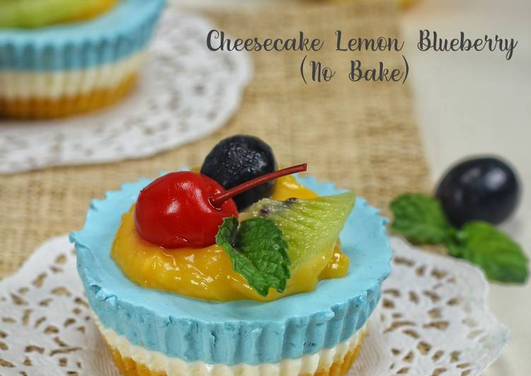 Cara Gampang Menyiapkan Cheesecake Lemon Blueberry Anti Gagal