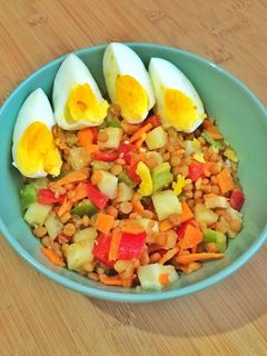 Una foto de Ensalada de lentejas