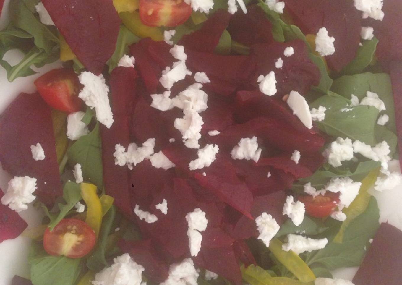 Don't touch the beet salad.