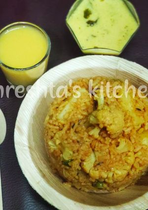 A picture of Masala bhat.