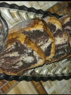صورة لوصفة كيك الرخام