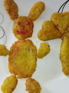 عکسی از دستور سیب زمینی پفکی خوشمزه😋😋