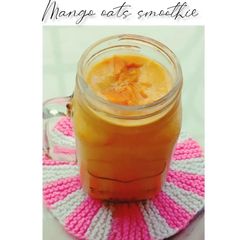 A picture of Mango oats smoothie.