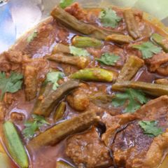 A picture of Bindhi ghosht.