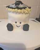 White chocolate and lemon Jelly cat cake 🍰