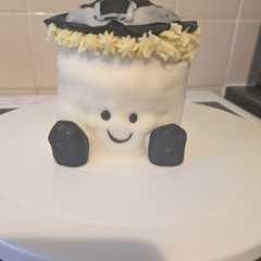 White chocolate and lemon Jelly cat cake 🍰-レシピのメイン写真