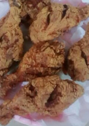 A picture of Spicy crunchy Chicken #RamadanSpecial.