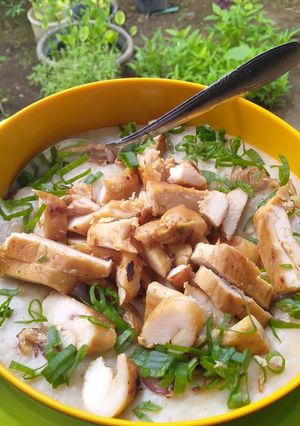 Foto resep Bubur ayam Oatmeal