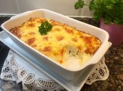 Una foto de coliflor con bechamel