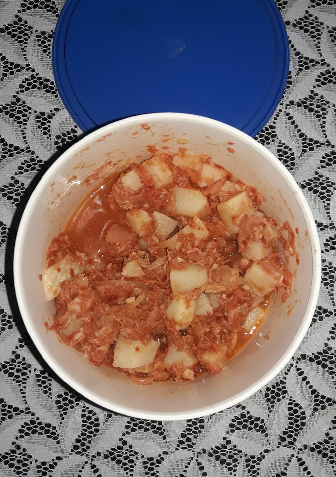 Una foto de Atún estilo bacalao