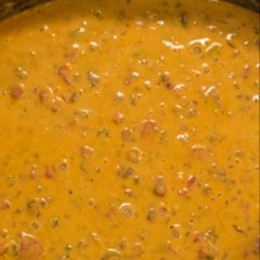 A picture of Homemade queso.