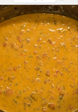 A picture of Homemade queso.