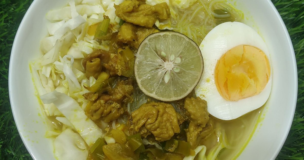 Soto Kulit Ayam (Bumbu Iris Simple)