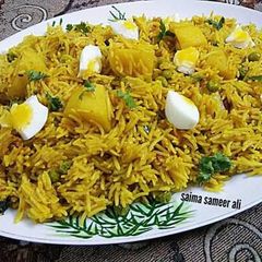 Aloo matar ki tehari #cookpadapp A picture of Aloo matar ki tehari #cookpadapp.