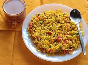 A picture of Kanda Poha.