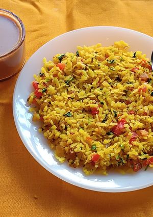 A picture of Kanda Poha.