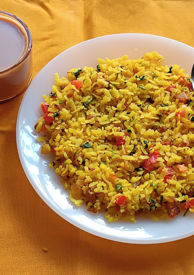 A picture of Kanda Poha.