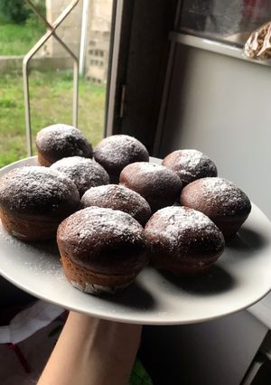 Una foto de Magdalenas o muffins de chocolate