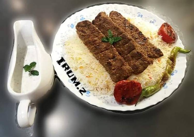Easiest Way to Make Favorite 🌶🥖🍅KABOB KOOBIDEH🍅🥖🌶(persian kebab)