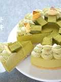 No-Bake! Matcha Chocolate Cheesecake