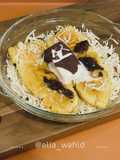 Pisang Panggang Keju dengan Es Krim