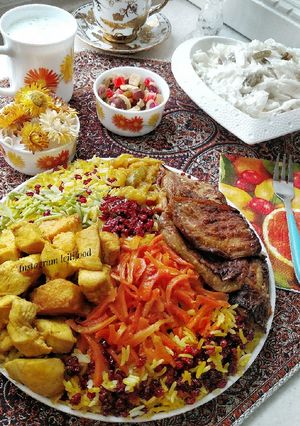 عکسی از دستور مرغ با دورچین