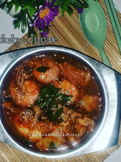 Foto resep Sundubu Jjigae (sup tahu pedas)