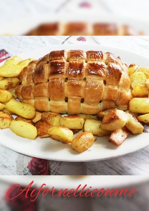Foto di Rotolo di vitello in crosta con patate croccanti