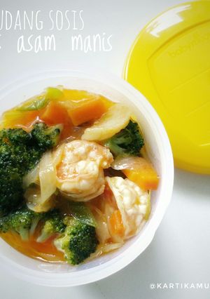 Foto resep Udang sosis saus asam manis