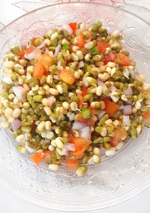 A picture of Sprouted Moong Salad.