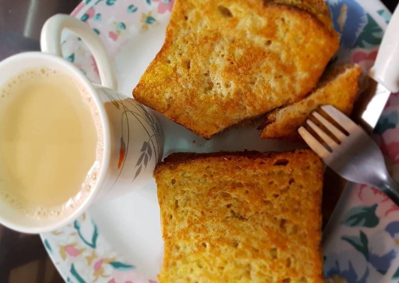 #African tea withToast mayai for breakfast