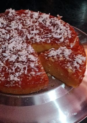 कैरेमल कस्टर्ड ब्रेड नारियल पुडिंग (Caramel custard bread Nariyal pudding recipe in Hindi) रेसिपी मुख्य फोटो