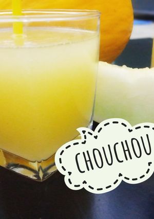 صورة لوصفة عصير البطيخ الاصفر 🍹
