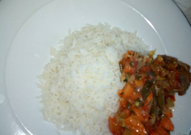 Vegetable stew with Rice