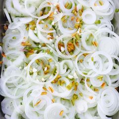 A picture of Cucumber salad.