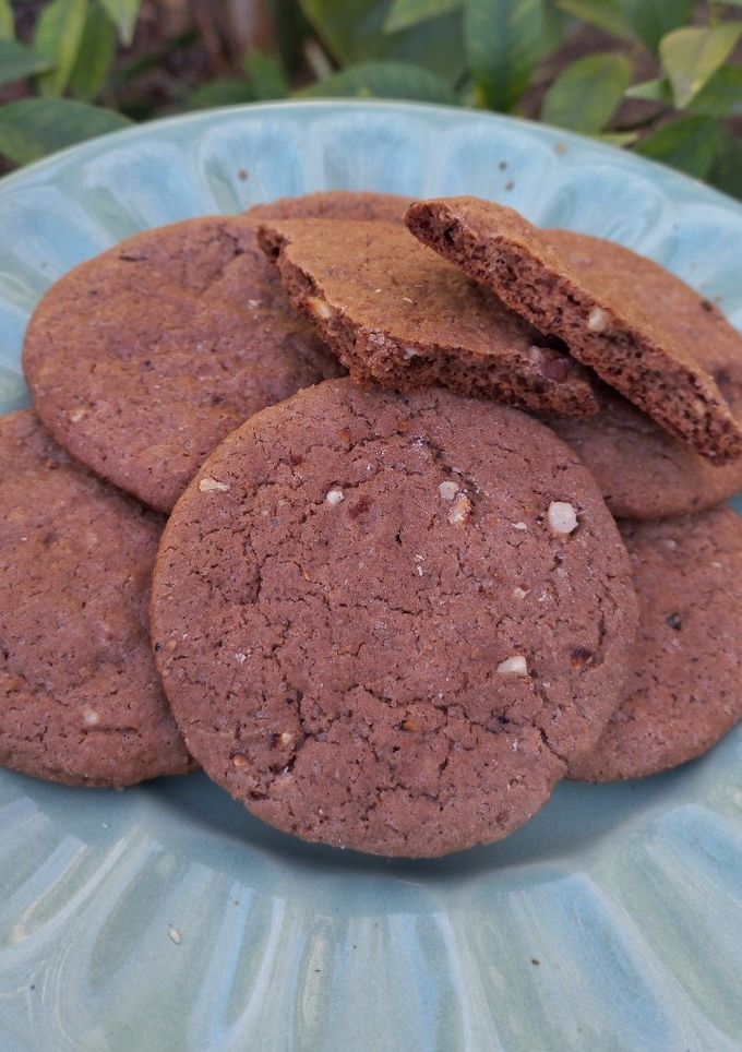 Una foto de Galletitas de chocolate sin manteca y con Nesquik