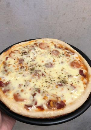 Foto resep Pizza corn beef teflon