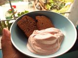 Helado casero de banana y frutilla sin azúcar