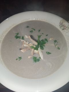 Una foto de Crema de champiñones