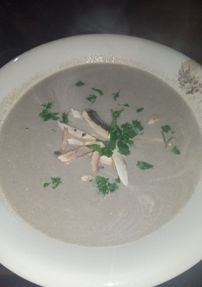 Una foto de Crema de champiñones