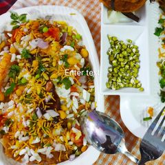 A picture of Sprouts papadi chat.