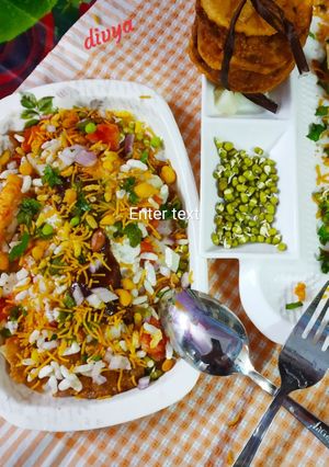 A picture of Sprouts papadi chat.