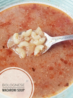 Foto resep Bolognese Macaroni Soup