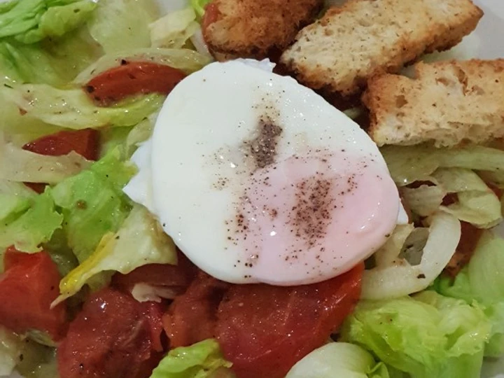 Langkah Gampang Membuat Resep  Clean Eating - Simple Salad with Poached Egg yang Bikin Ngiler, Enak