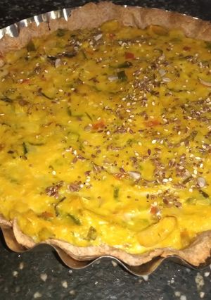 Una foto de Tarta de zapallitos y calabaza (masa y relleno)